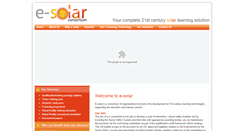 Desktop Screenshot of e-solar.org.uk
